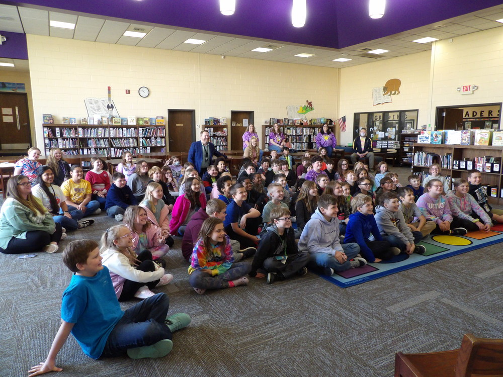 Chad Tucker and WCE students