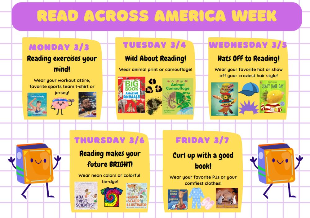 Read Across America Week dress up days