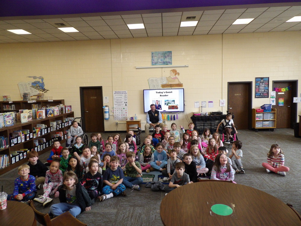 Representative Kyle Hall and WCE students