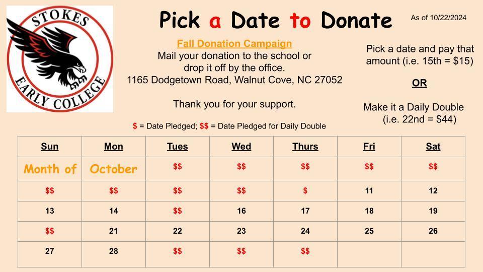 Pick a Date to Donate