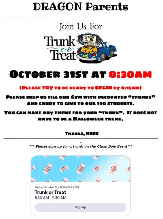 Trunk or Treat Flyer