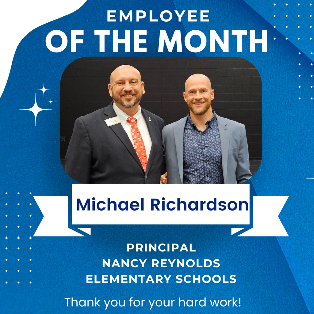 Michael Richardson and Dr. Rice for Employee of the month