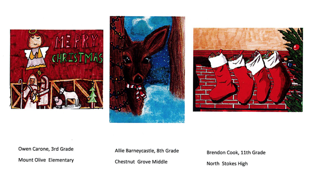 Christmas card winners