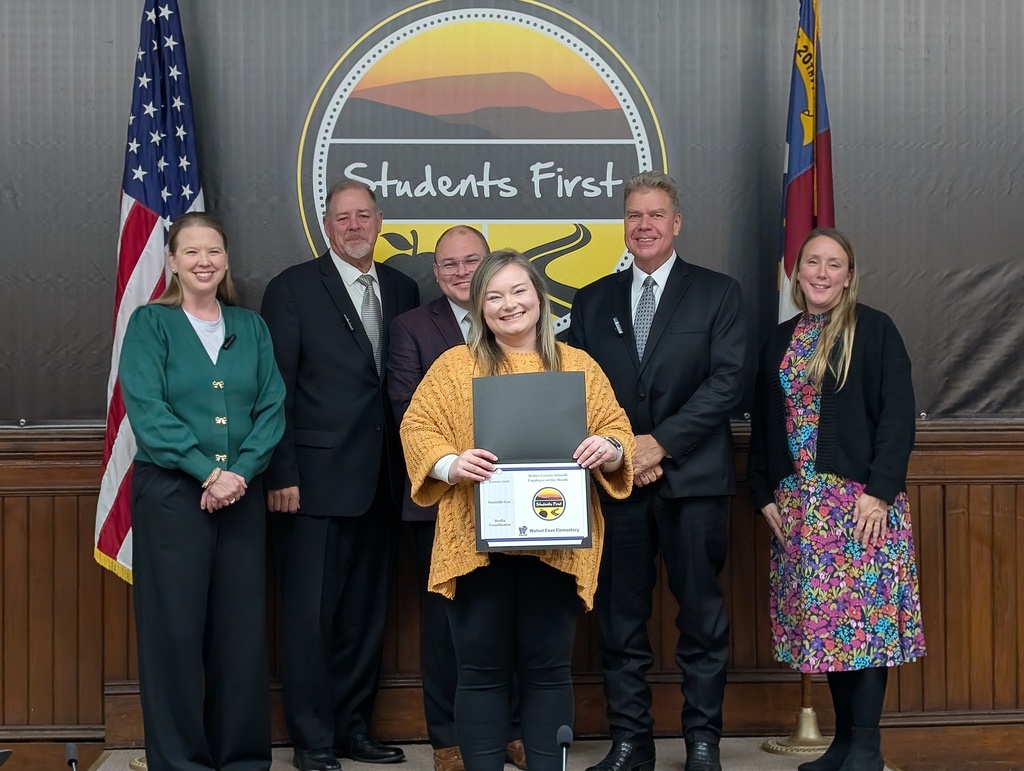 Danielle Cox with School board members