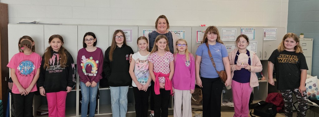 Fourth Graders in Pink