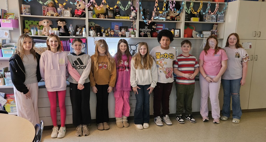 Fifth Graders in Pink