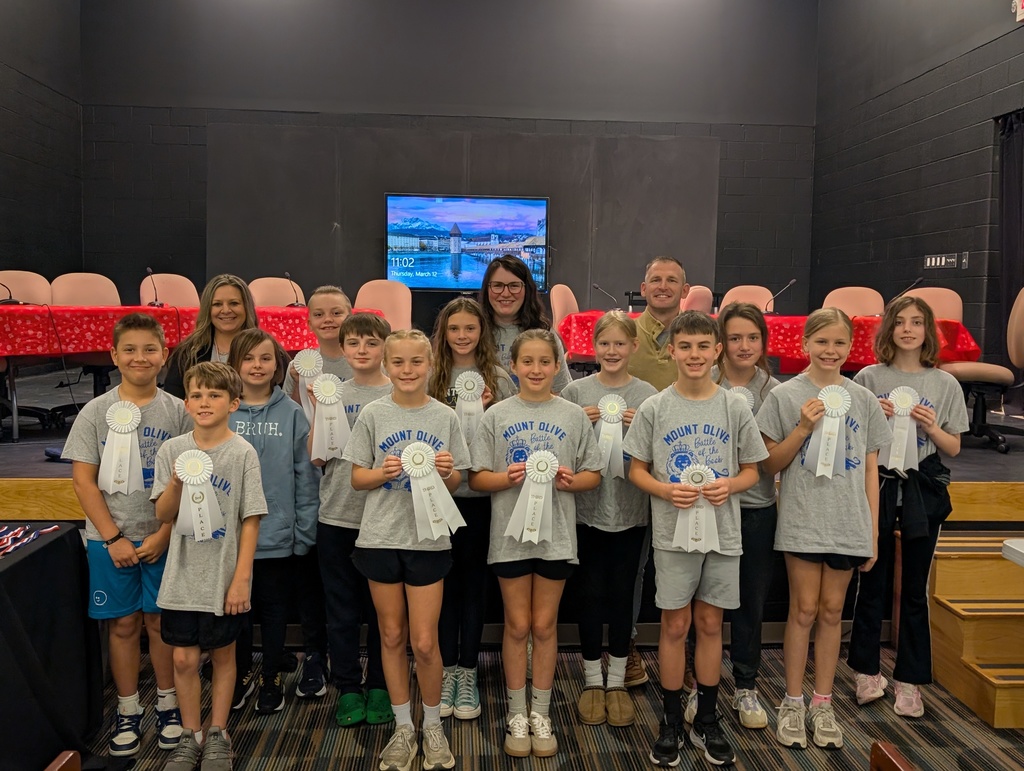 Mount Olive Elementary  Battle of the books team