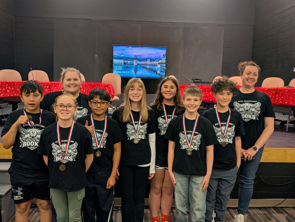King Elementary  Battle of the books team