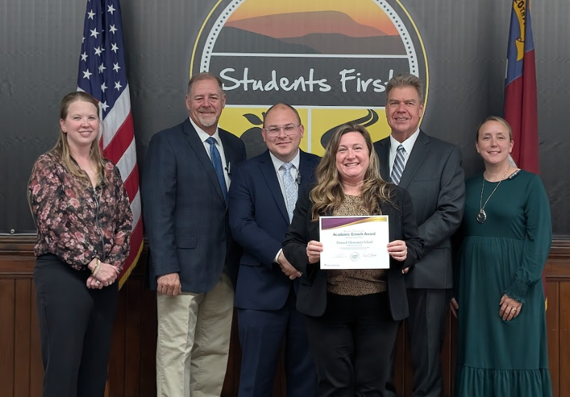 PES admin with board of education members