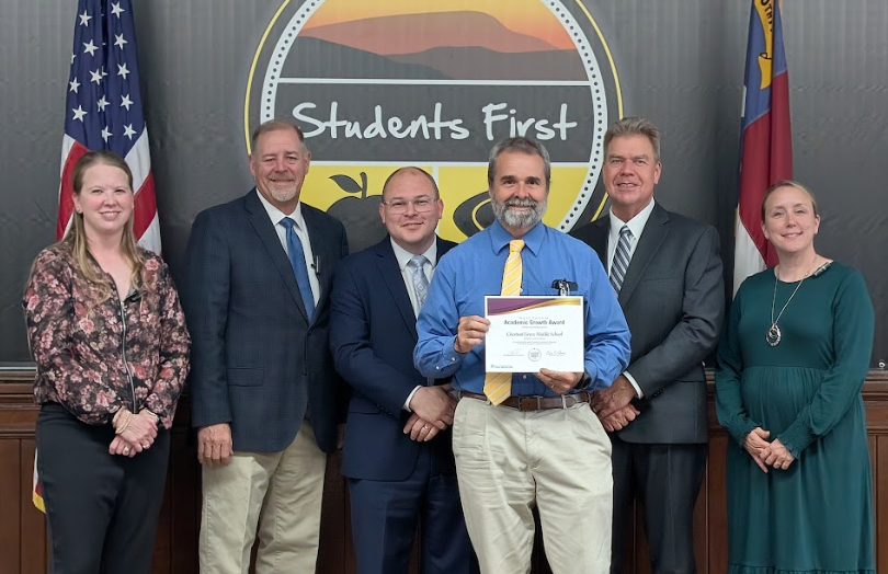 CGMS admin with board of education members