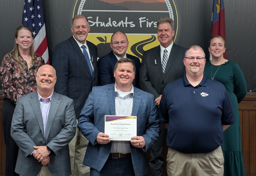 WSHS admin with board of education members