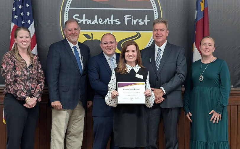 GES admin with board of education members