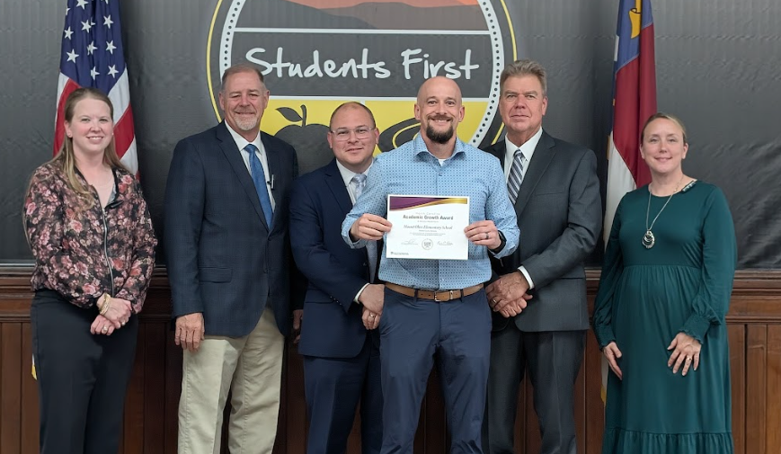 MOES admin with board of education members