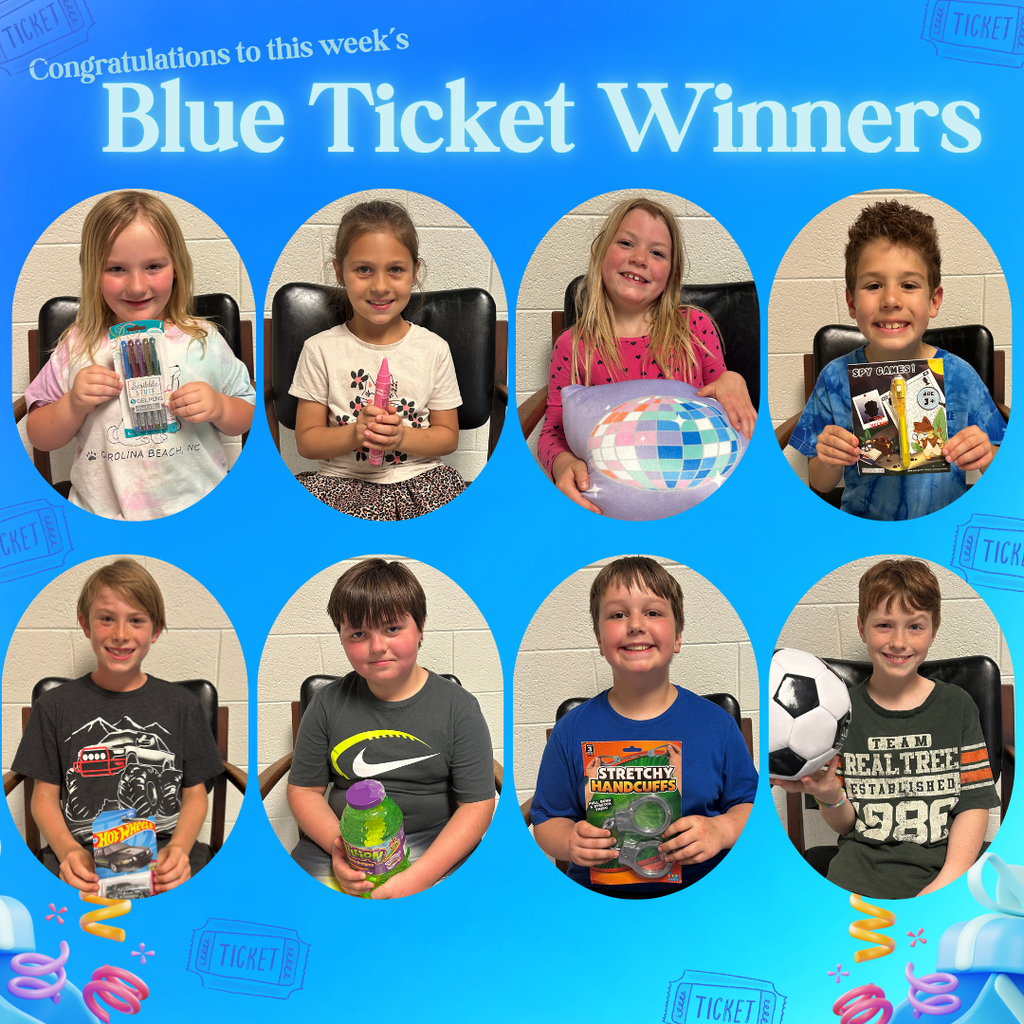 Blue Ticket Winners