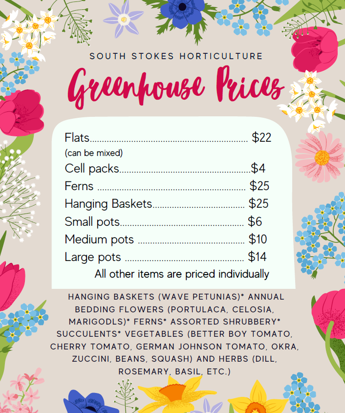 South Stokes High school greenhouse prices