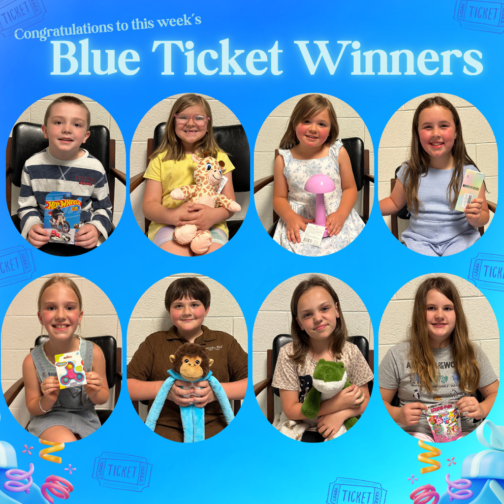 Blue Ticket Winners