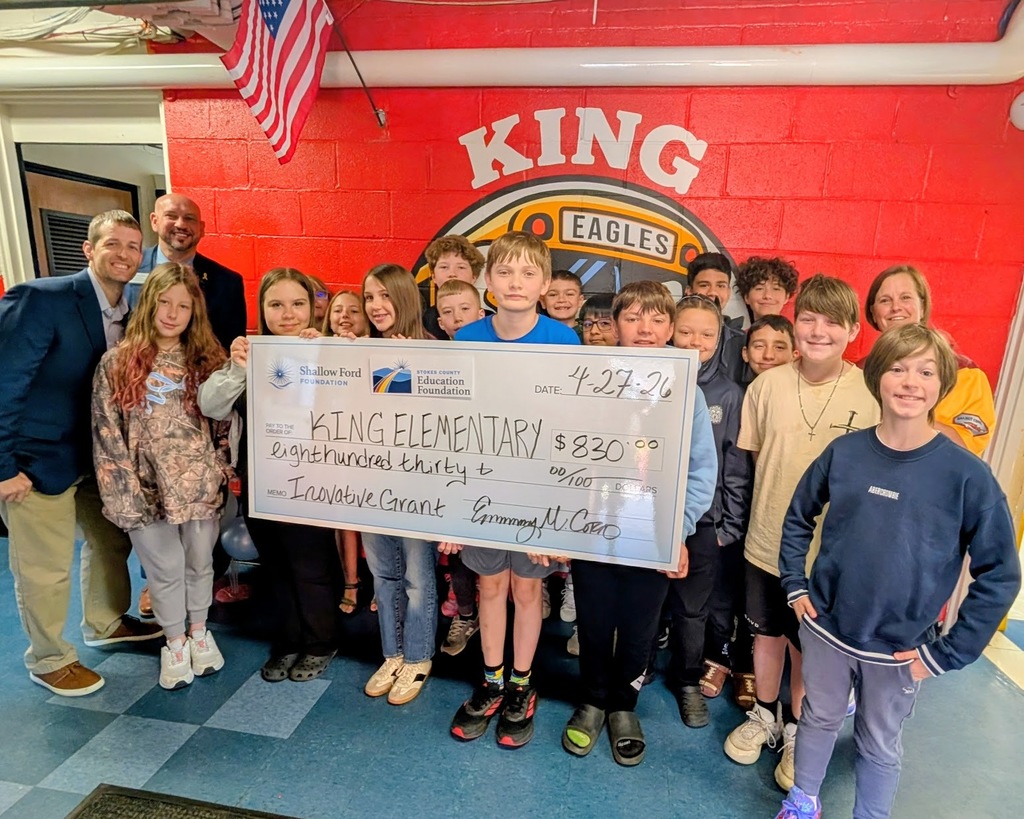 Stokes County Education Foundation grant recipient 