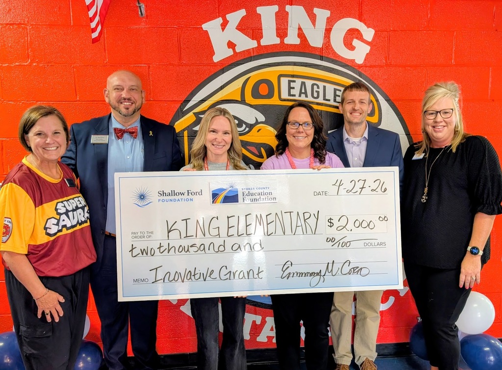Stokes County Education Foundation grant recipient 