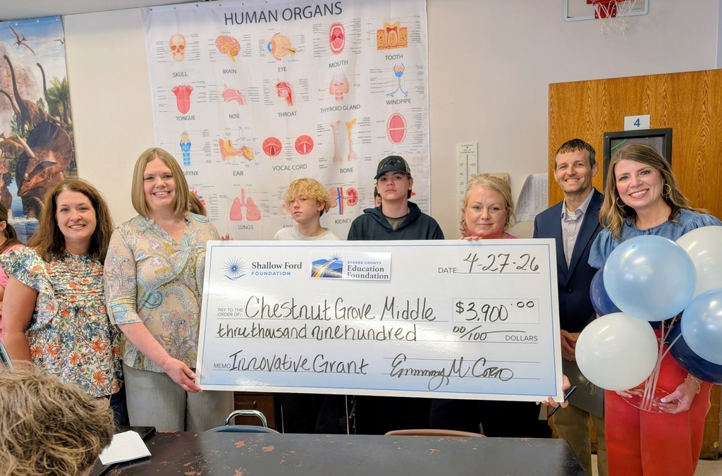 Stokes County Education Foundation grant recipient 