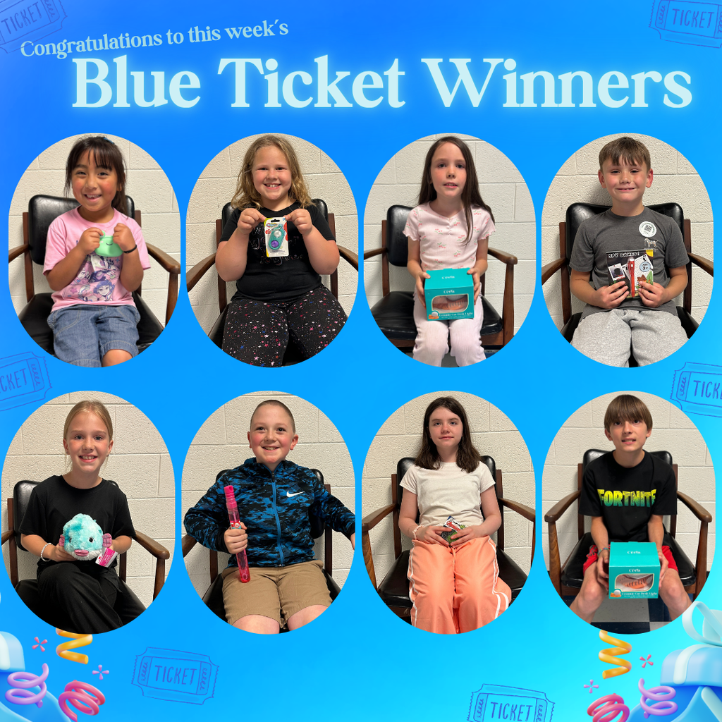 Blue Ticket Winners