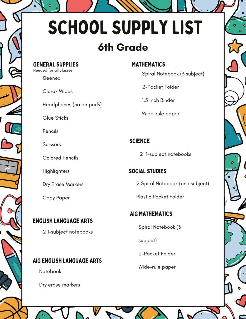 Supply Lists