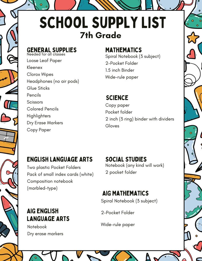 Supply Lists