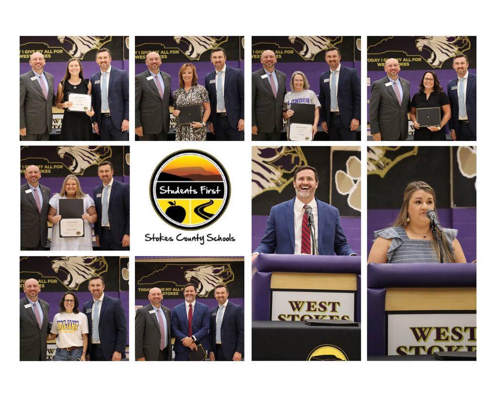 Pictures of the teacher of the year at Convocation