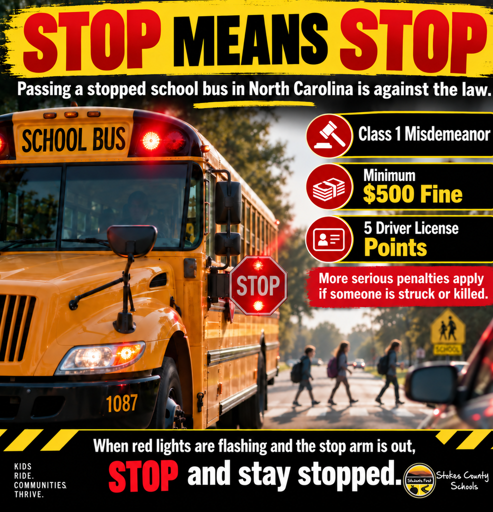 Stop means stop - flyer about stopping for the bus