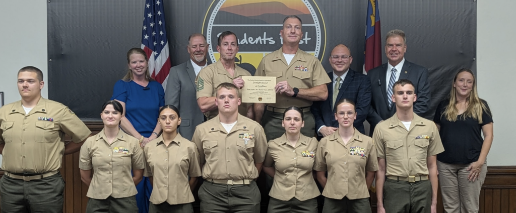 ROTC with the BOE members