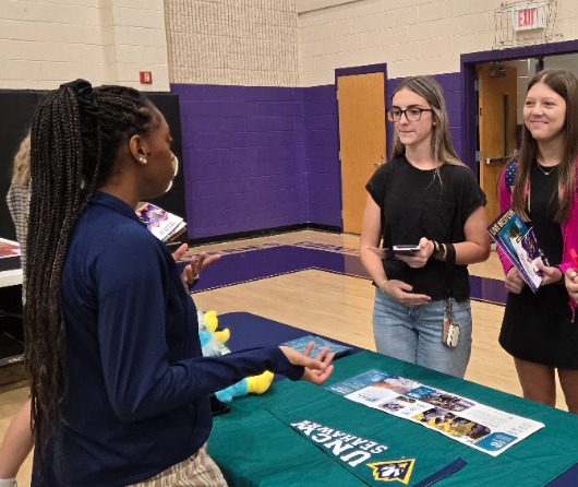Students at the College Fair