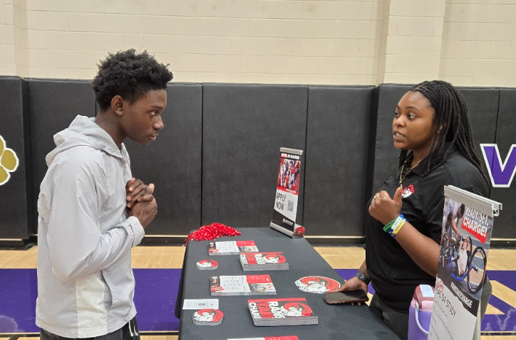 Students at the College Fair