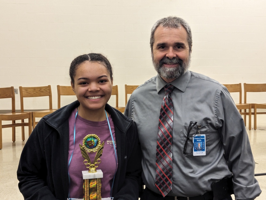 Makenzie Farner Ragland and Principal Doug Rose