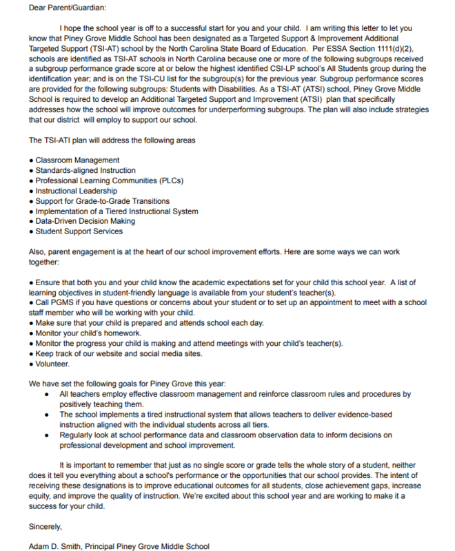 Targeted Support & Improvement Additional Targeted Support (TSI-AT)