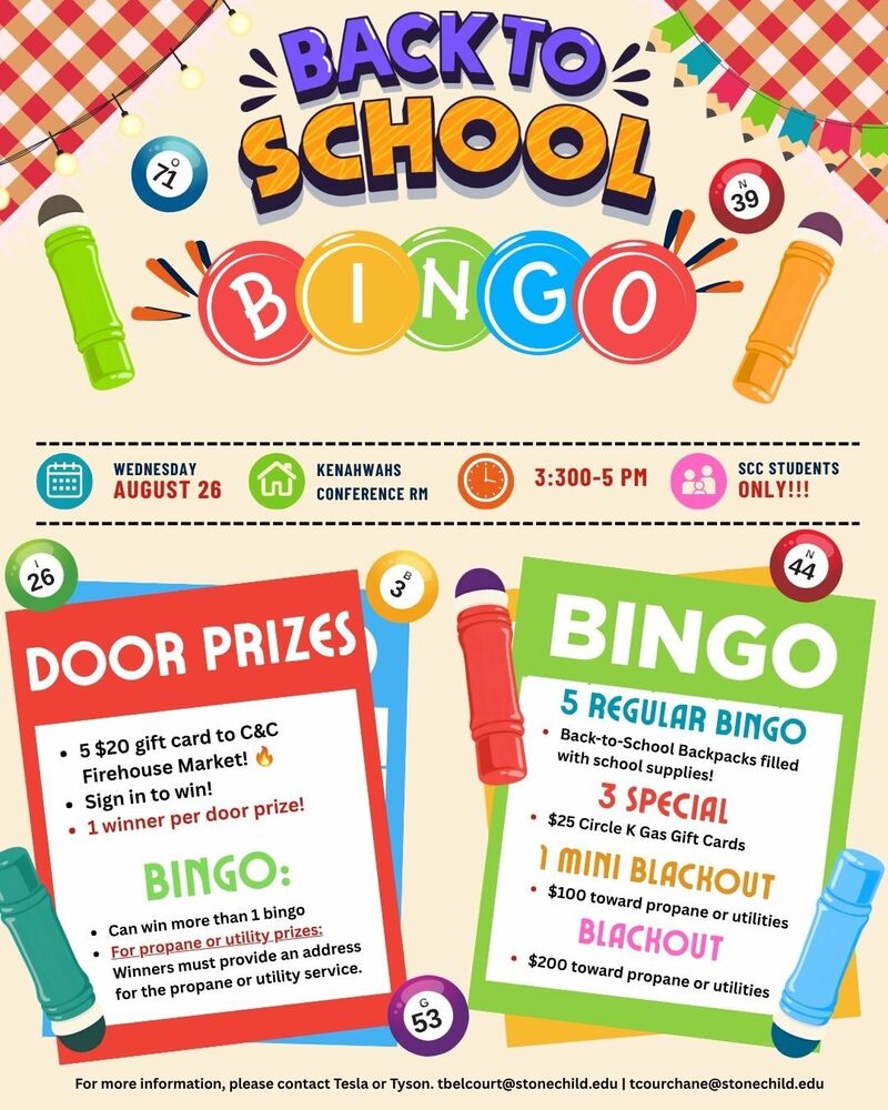 Back to School Bingo
