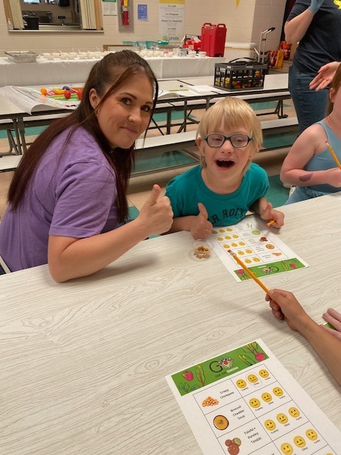 happy student and teacher