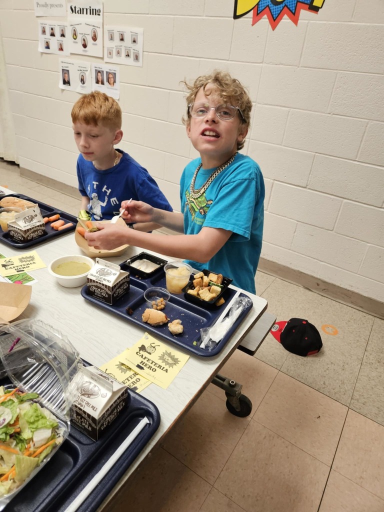students enjoying new foods