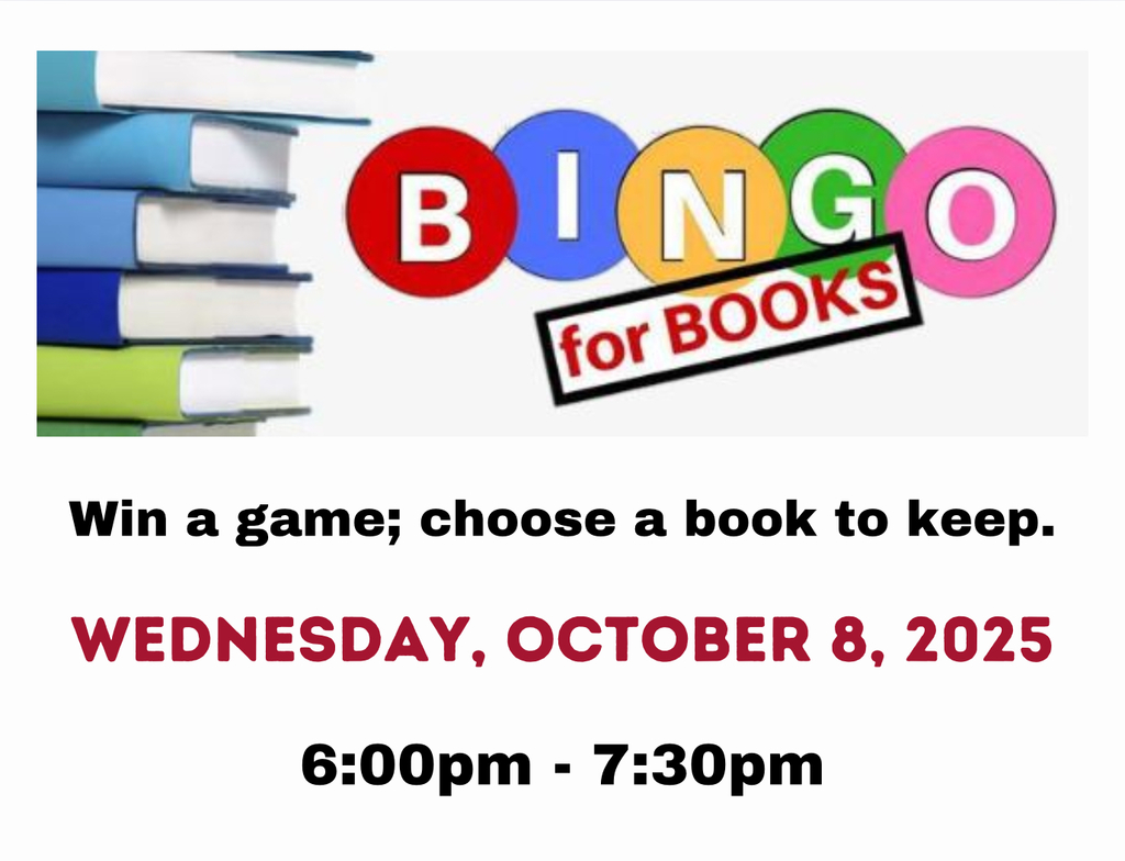 Bingo for books flyer