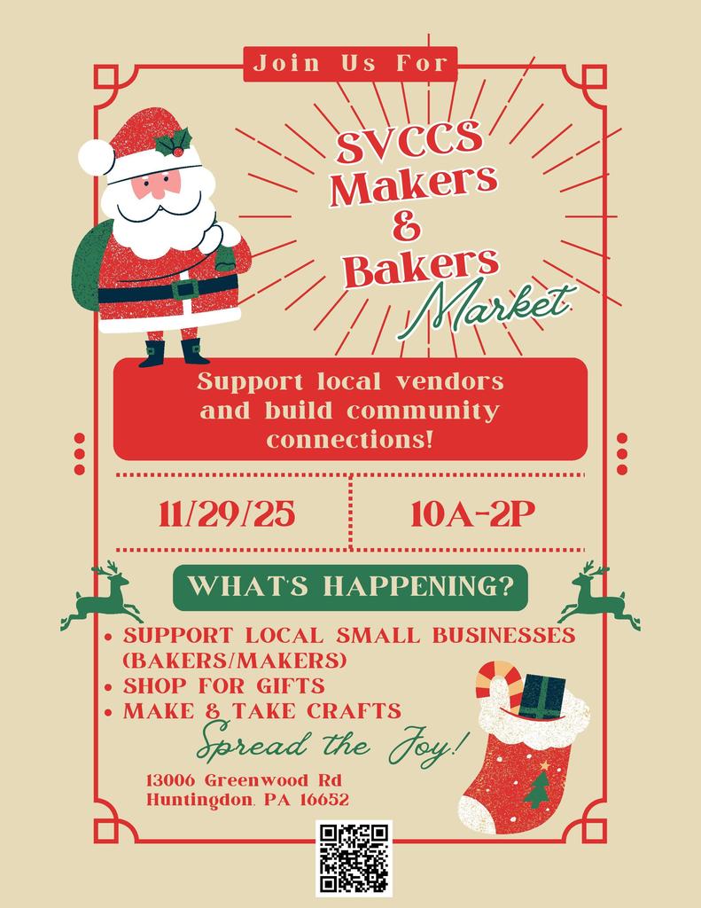 Makers & Bakers Market Flyer with Event Details