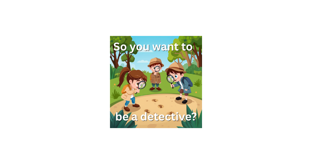 Children with magnifying glasses