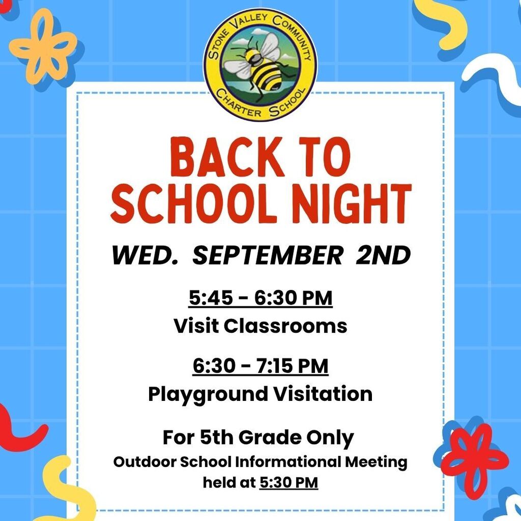 Back To School Night and the first day of school