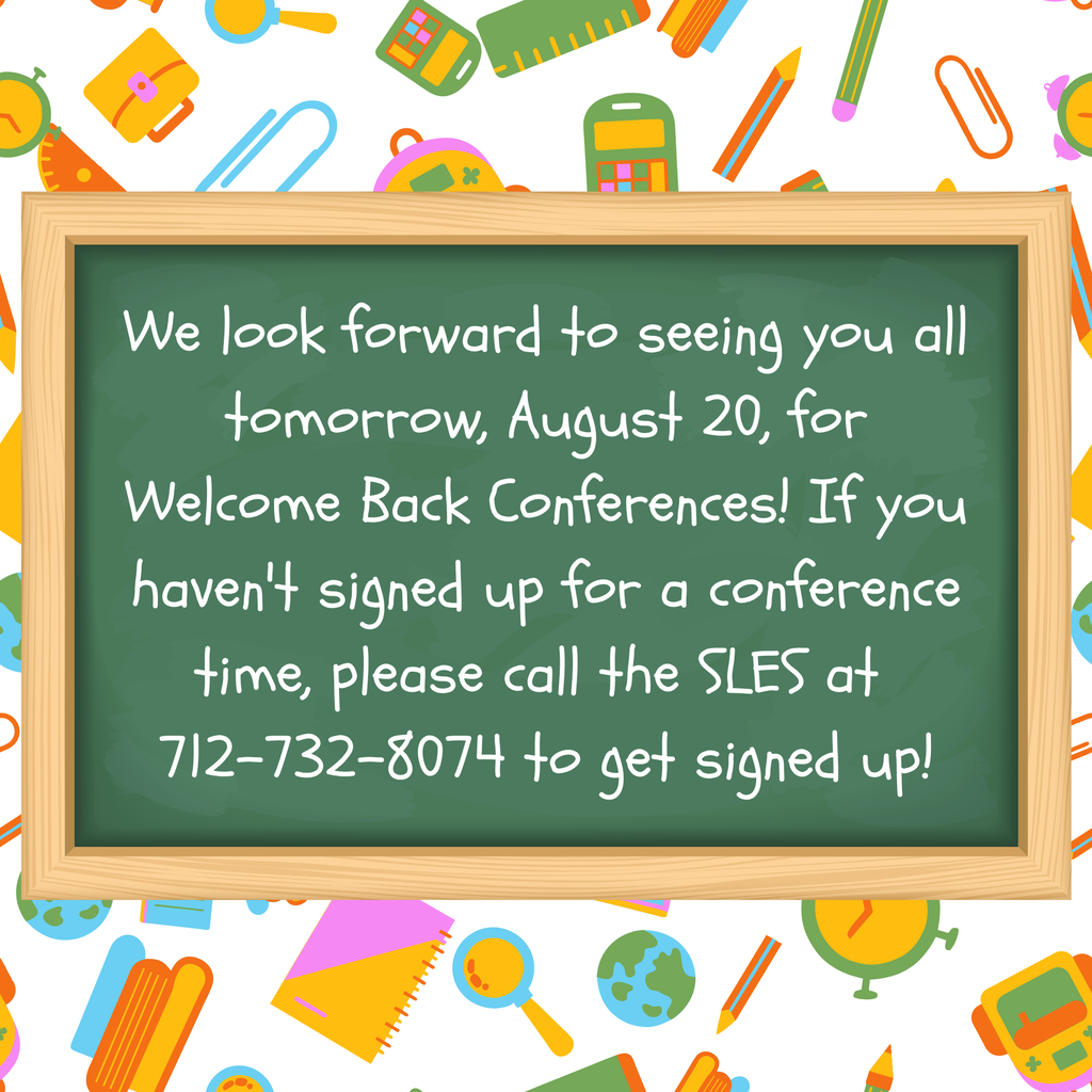 Welcome Back Conference Reminder