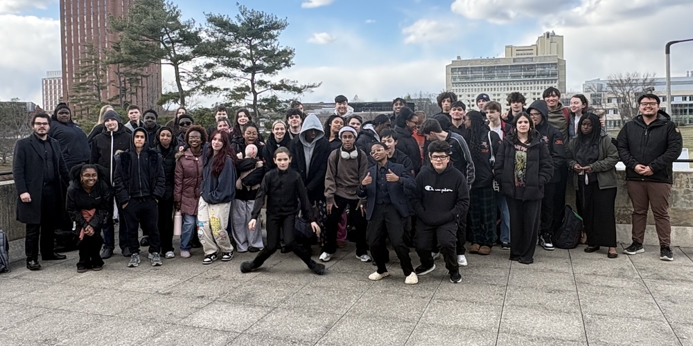 The Tuesday and Wednesday jazz bands and Jazz Voices are pictured here at UMass.