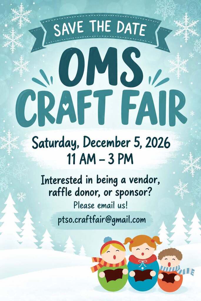 OMS Craft Fair on December 5, 2026