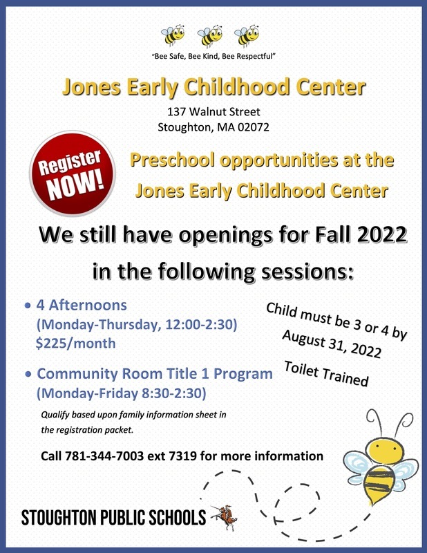 Classroom Openings at the Jones ECC Fall 2022 Classroom Openings at the Jones ECC Fall 2022