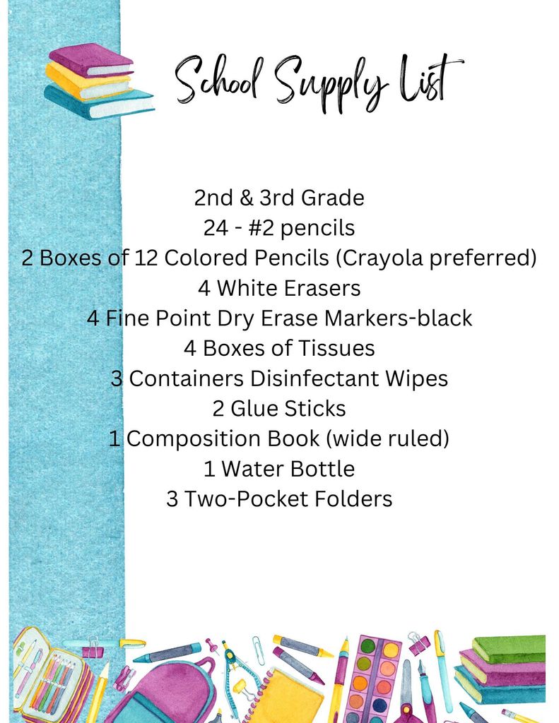 Supply lists