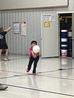 passing a volleyball