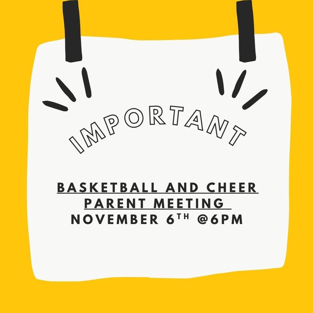 Basketball and Cheer Parent Meeting