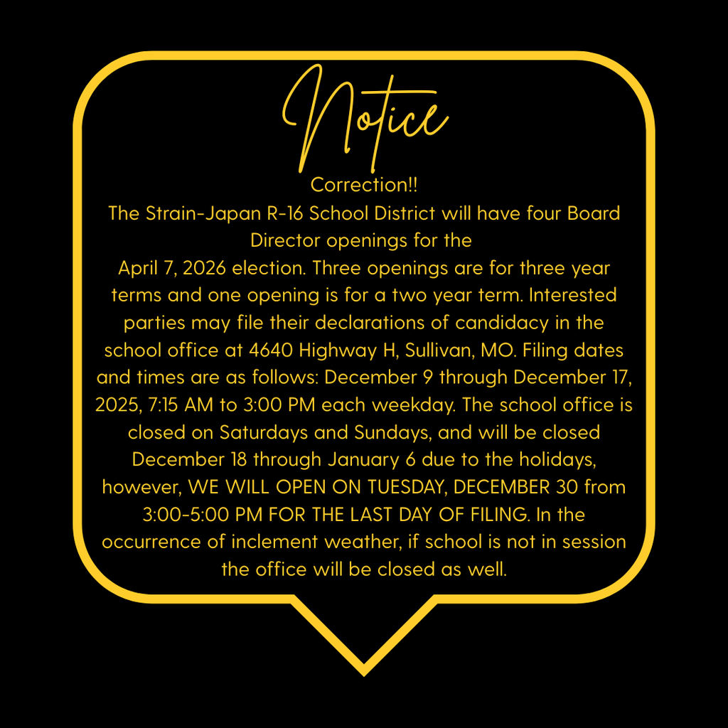 Board Candidate Filing 25-26