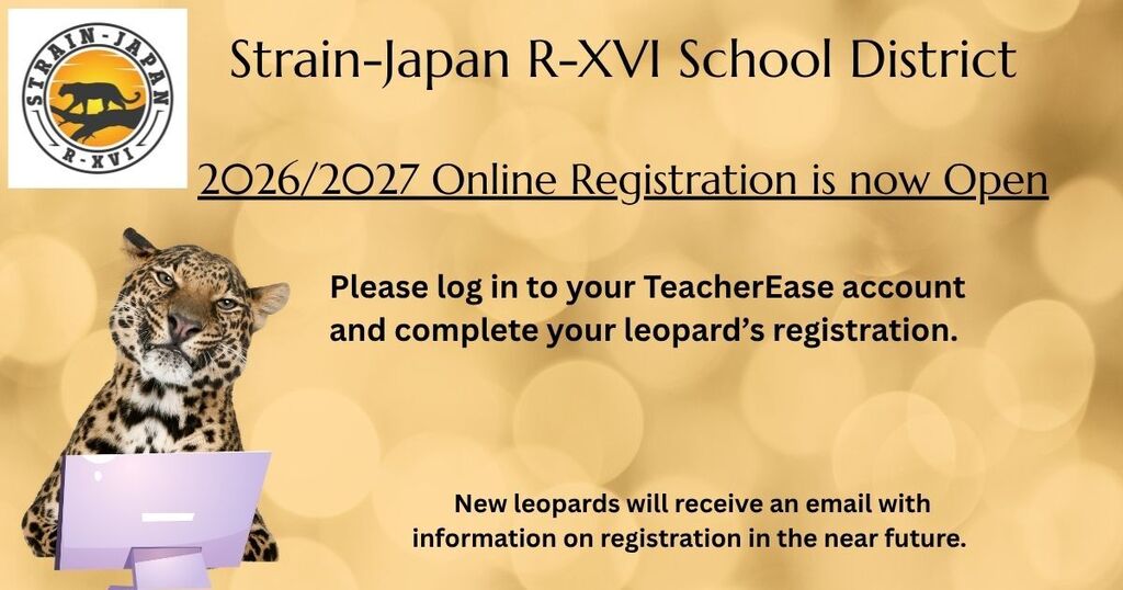2026/2027 Online Registration now open