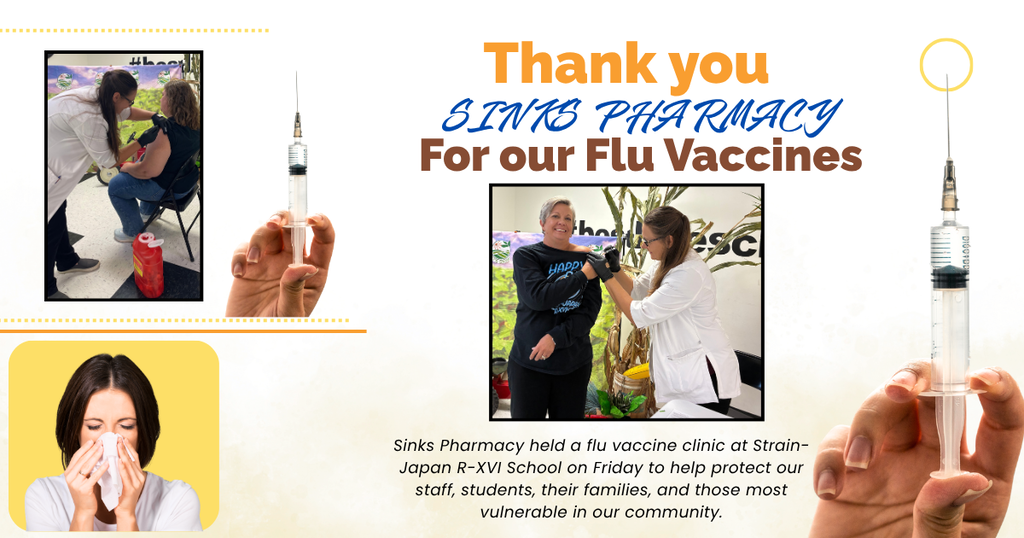 Thank you Sinks Pharmacy for holding a Flu Vaccine Clinic
